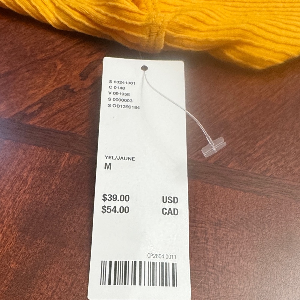 Yellow Ribbed Halter Top - Picture 4 of 7